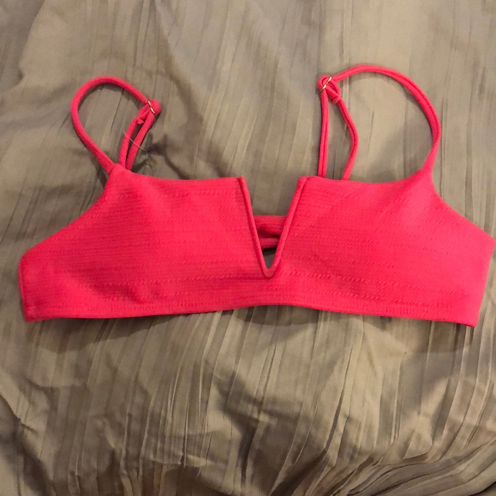 Cute Hot Pink Bikini Top!!// Size-S